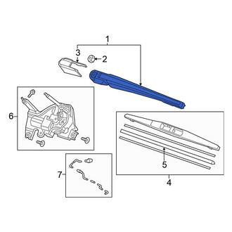 Honda OE - Rear Wiper Arm