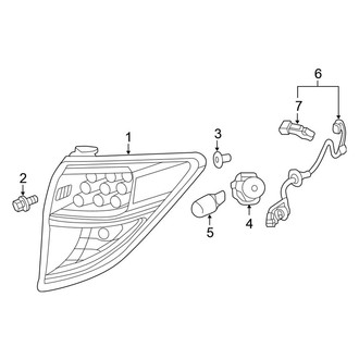 Honda OE - Rear Lamps - Tail Lamps (On Body)
