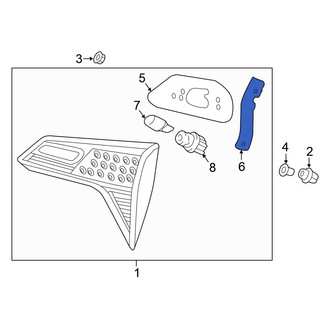 Honda OE - Rear Outer Tail Light Gasket