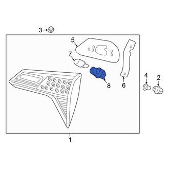 Honda OE - Rear Back Up Light Socket