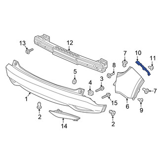 Honda OE - Rear Left Bumper Corner Cover Bracket