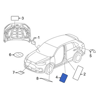 Honda OE - Tire Information Label