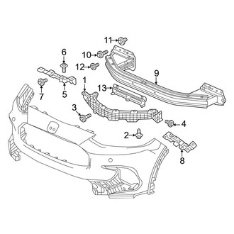 Honda OE - Front Bumper & Grille - Bumper & Components (Bumper Support)