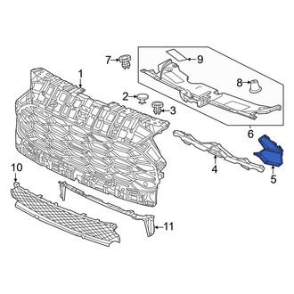 Honda OE - Front Left Grille Reinforcement