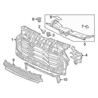 Honda OE - Front Bumper & Grille - Grille & Components (Sport)