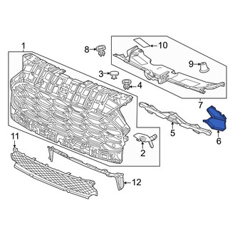 Honda OE - Front Left Grille Reinforcement