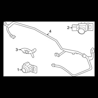 Honda OE - Front Bumper & Grille - Electrical Components (EX-L)