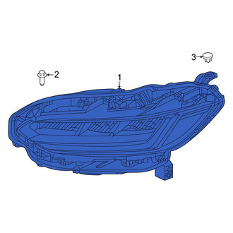 Honda OE - Front Left Headlight Assembly