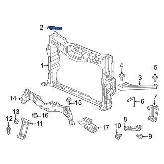 Honda OE - Right Lower Radiator Support Bracket