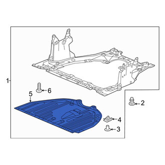Honda OE - Front Radiator Support Splash Shield