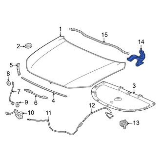 Honda OE - Front Left Hood Hinge