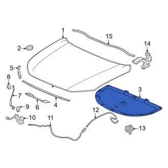 Honda HR-V Under Hood Insulations | Pads, Liners — CARiD.com