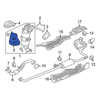 Honda OE - Lower Catalytic Converter Heat Shield