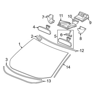 Honda OE - Windshield - Glass