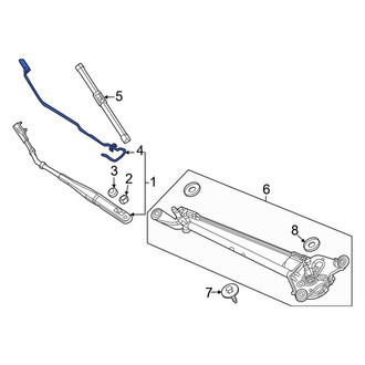 Honda OE - Front Left Windshield Washer Nozzle