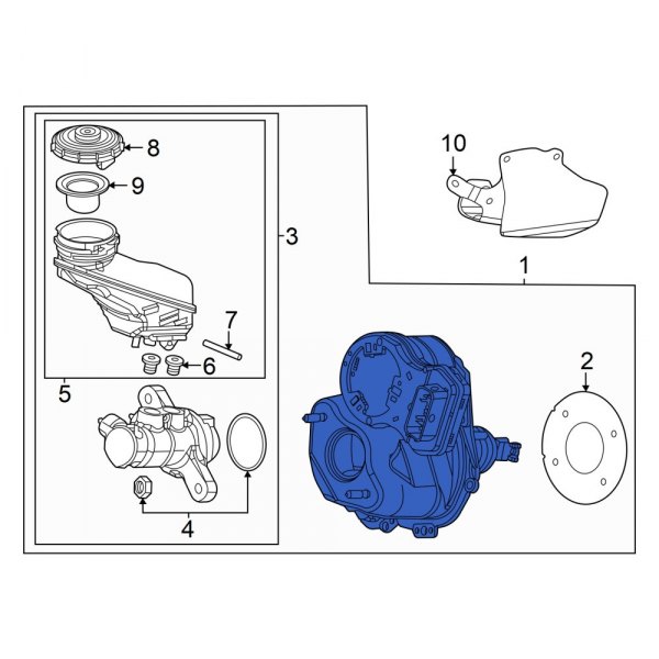 Honda OE 014693W0A03 Power Brake Booster