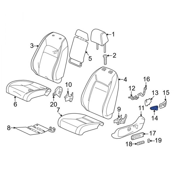 Seat Height Adjuster Handle