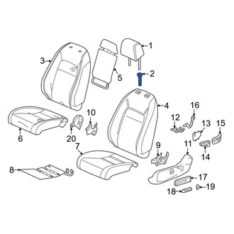 Honda OE - Rear Left Headrest Guide