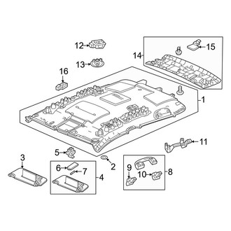 Honda OE - Roof - Interior Trim (W/O Sunroof)