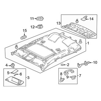 Honda OE - Roof - Interior Trim (With Sunroof), (EX-L)