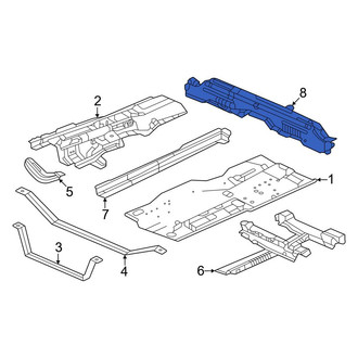 Honda OE - Rear Center Floor Pan Crossmember
