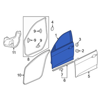 Honda OE - Front Left Door Shell