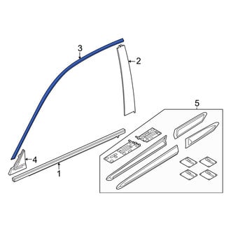 Honda OE - Rear Right Door Reveal Molding