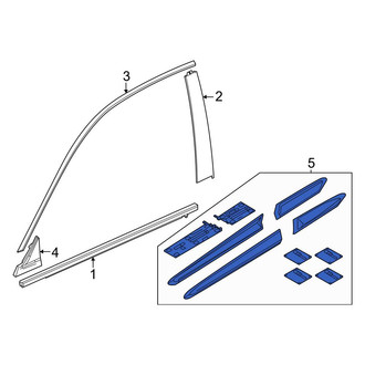 Honda OE - Front Door Molding