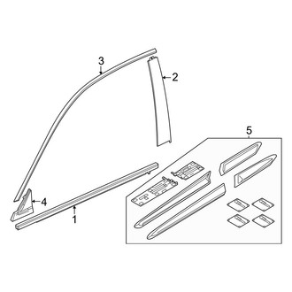 Honda OE - Front Door - Exterior Trim