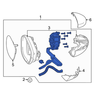 Honda OE - Front Left Door Mirror