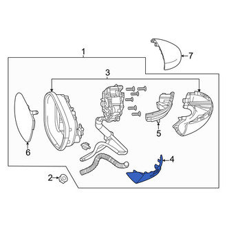 Honda OE - Front Left Lower Door Mirror Cover