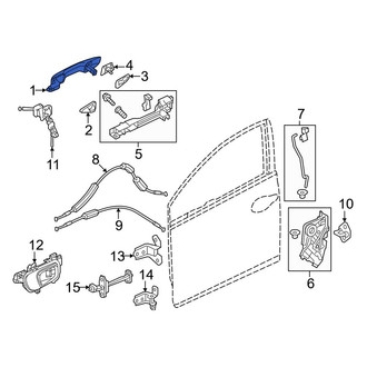 Honda OE - Rear Right Outer Exterior Door Handle