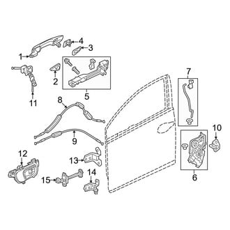 Honda OE - Front Door - Lock & Hardware