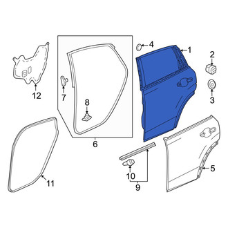 Honda OE - Rear Right Door Shell