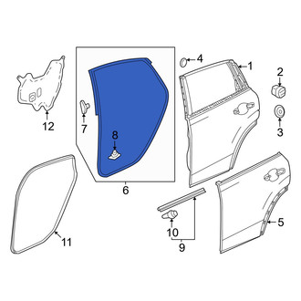 Honda OE - Rear Left Outer Door Seal