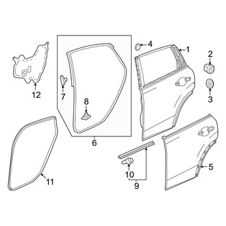 Honda OE - Rear Door - Door & Components