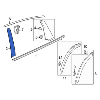 Honda OE - Front Left Forward Door Applique