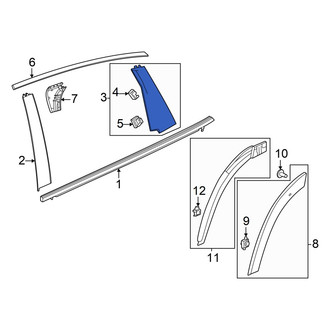 Honda OE - Front Left Forward Door Applique