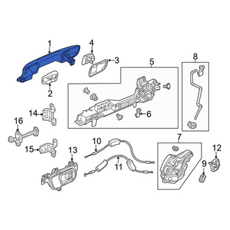 Honda OE - Front Left Outer Exterior Door Handle
