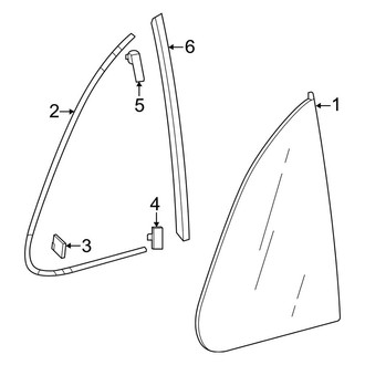 Honda OE - Quarter Panel - Glass