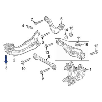 Honda OE - Front Suspension Trailing Arm Bolt