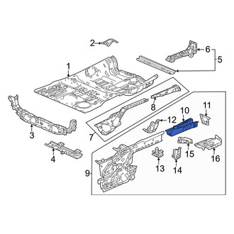 Honda OE - Rear Left Frame Side Member