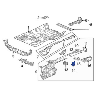 Honda OE - Left Upper Frame Side Member Bracket