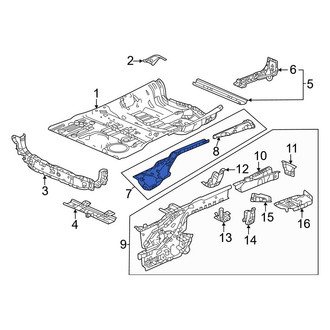 Honda OE - Rear Left Frame Side Member Reinforcement