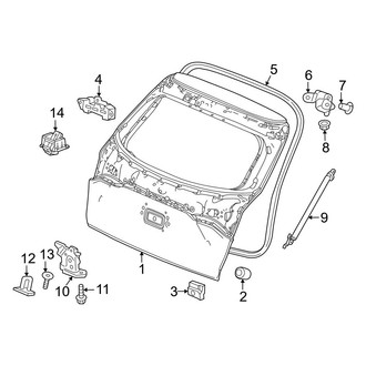 Honda OE - Lift Gate - Gate & Hardware