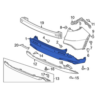 Honda OE - Front Bumper Cover