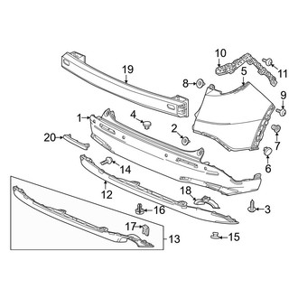 Honda OE - Rear Bumper - Bumper & Components