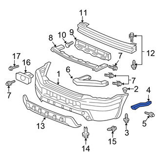 Honda OE - Front Left Bumper Cover Bracket