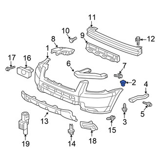 Honda OE - Front Bumper Cover Grommet