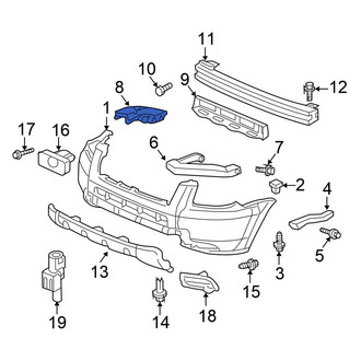 Honda OE - Front Left Bumper Cover Bracket